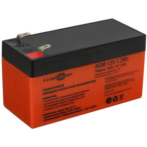 Купить Аккумуляторная батарея для ИБП FinePower AGM 12V 1.2Ah  5419950. Характеристики, отзывы и цены в Донецке