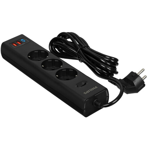 Купить Сетевой фильтр Philips CHP4336 черный  9158526. Характеристики, отзывы и цены в Донецке