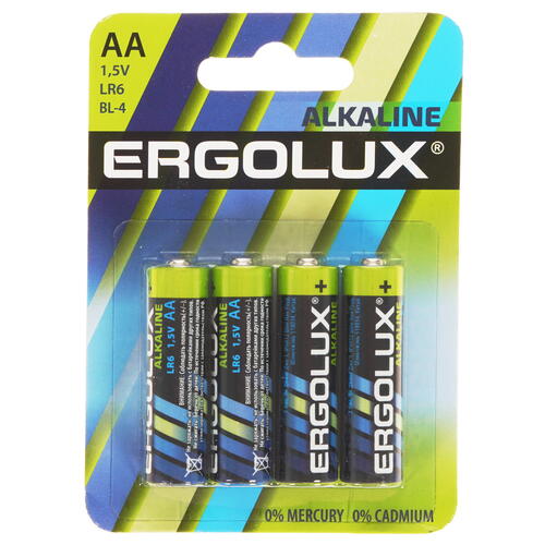 Купить Батарейка Ergolux Alkaline AA / AA (LR6/ER14505/FR6/R6P)  9105745. Характеристики, отзывы и цены в Донецке