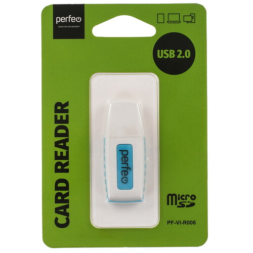 Купить Кард-ридер Perfeo PF-VI-R006  9209025. Характеристики, отзывы и цены в Донецке