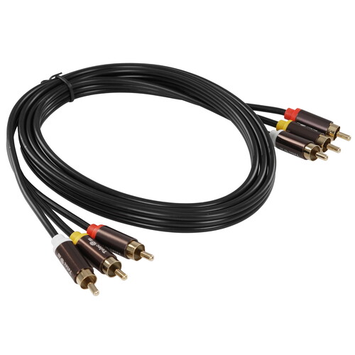 Купить Кабель   Telecom 3RCA - 3RCA черный  5602589. Характеристики, отзывы и цены в Донецке
