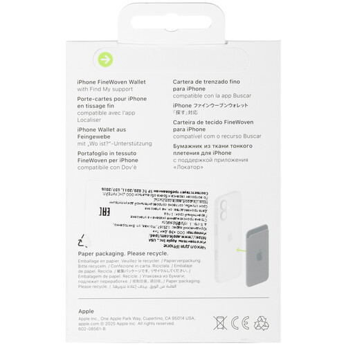 Купить Кардхолдер Apple FineWoven Wallet with MagSafe зеленый  5641883. Характеристики, отзывы и цены в Донецке