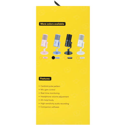 Купить Микрофон Maono DM30 фиолетовый  5054584. Характеристики, отзывы и цены в Донецке