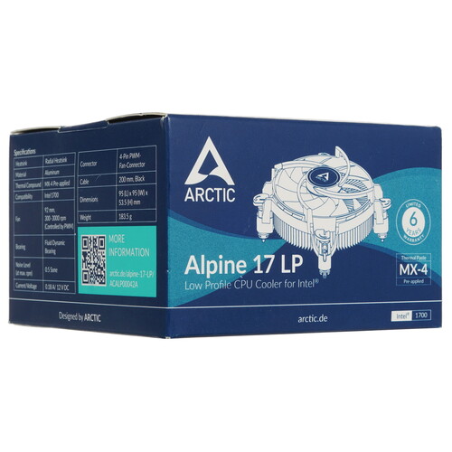 Купить Кулер для процессора Arctic Cooling Alpine 17 LP  5416817. Характеристики, отзывы и цены в Донецке