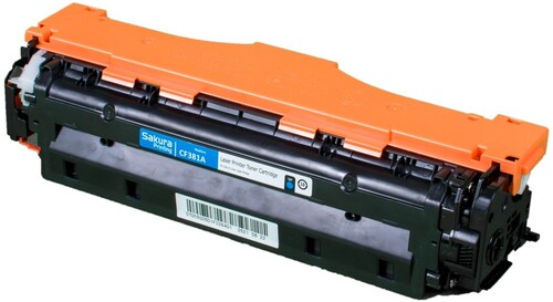 Купить Картридж лазерный SAKURA CF381A голубой  5363938. Характеристики, отзывы и цены в Донецке