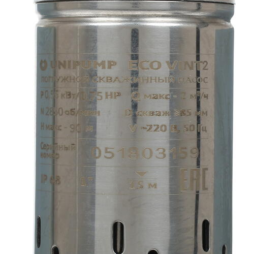 Купить Скважинный насос Unipump 3 ECO VINT 2  1231800. Характеристики, отзывы и цены в Донецке