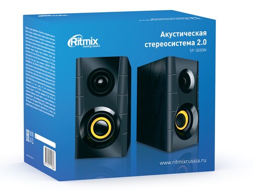 Купить Колонки Ritmix SP-3030W черный  9316024. Характеристики, отзывы и цены в Донецке