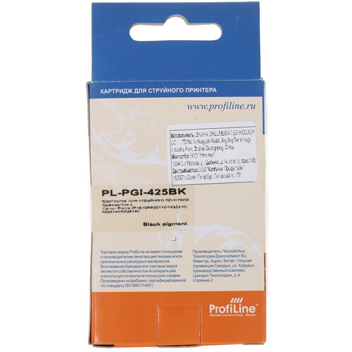 Купить Картридж Profiline PGI 425 Bk черный  0185837. Характеристики, отзывы и цены в Донецке