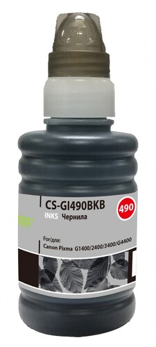 Купить Чернила пигментные Cactus CS-GI490BKB черный  9910879. Характеристики, отзывы и цены в Донецке