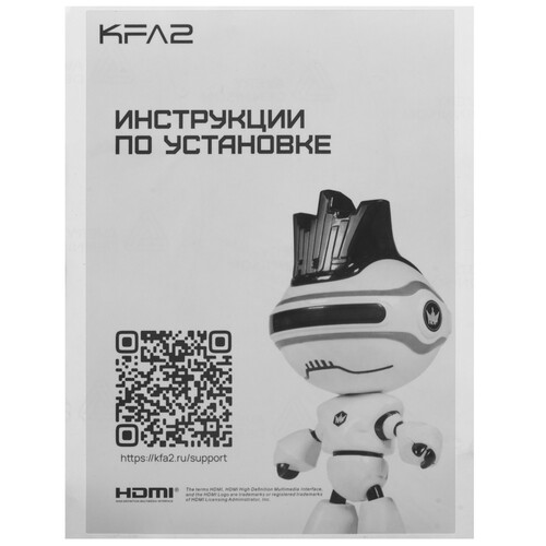 Купить Видеокарта KFA2 GeForce RTX 5060 Ti CORE OC 2FAN LED Black [56ISN8MDCPCK]  5623317. Характеристики, отзывы и цены в Донецке