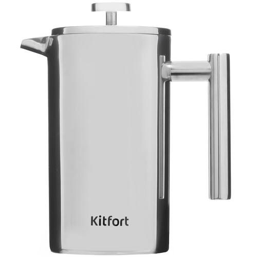 Купить Френч-пресс Kitfort КТ-1255 серебристый  5454516. Характеристики, отзывы и цены в Донецке
