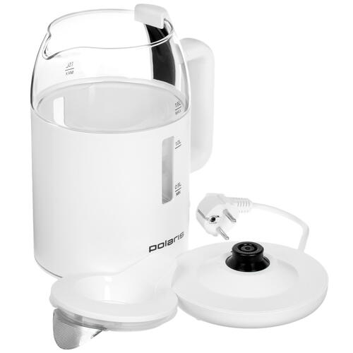 Купить Электрочайник Polaris PWK 1545 CGL Water Way Pro белый  9901077. Характеристики, отзывы и цены в Донецке