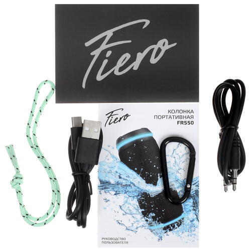 Купить Портативная колонка Fiero Vortex M, бирюзовый  5099513. Характеристики, отзывы и цены в Донецке