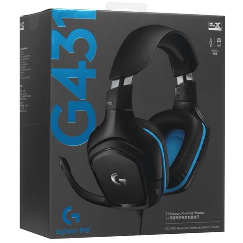 Купить Проводные наушники Logitech G431 черный 2019  5400882. Характеристики, отзывы и цены в Донецке