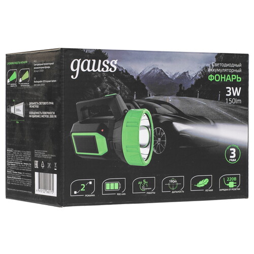 Купить Фонарь Gauss GFL604  9175008. Характеристики, отзывы и цены в Донецке