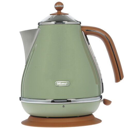 Купить Электрочайник DeLonghi KBOV 2001.GR зеленый  6631619. Характеристики, отзывы и цены в Донецке
