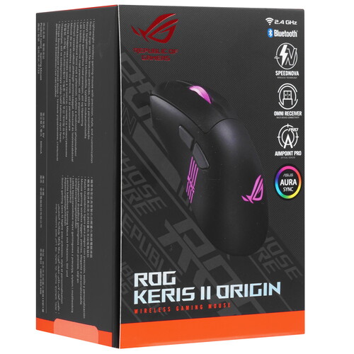 Купить Мышь беспроводная/проводная ASUS ROG Keris II Origin  9304975. Характеристики, отзывы и цены в Донецке