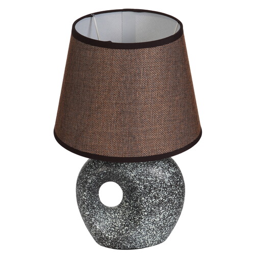 Купить Настольный светильник RISALUX Инес коричневый  9176732. Характеристики, отзывы и цены в Донецке