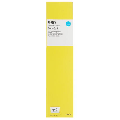 Купить Картридж T2 №980 голубой  9981857. Характеристики, отзывы и цены в Донецке