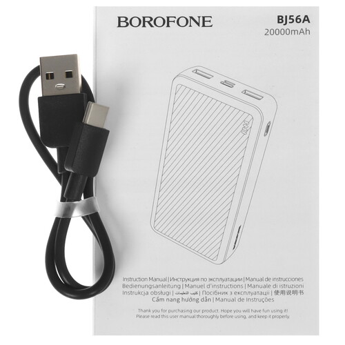 Купить Портативный аккумулятор Borofone BJ56A черный  5456232. Характеристики, отзывы и цены в Донецке