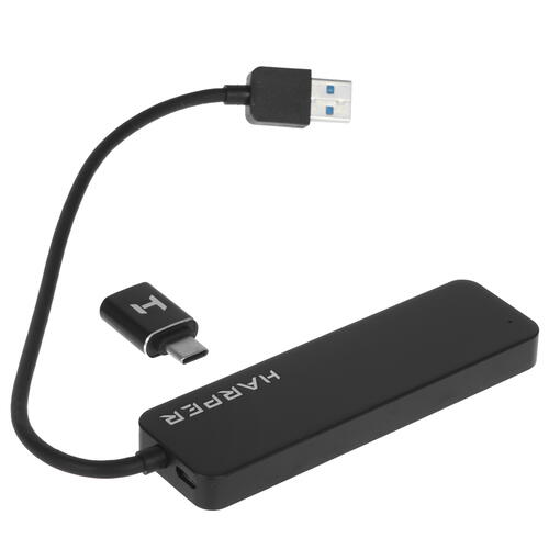 Купить USB-разветвитель HARPER HUB-04M  5093965. Характеристики, отзывы и цены в Донецке