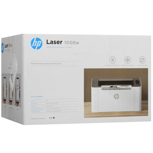 Купить Принтер лазерный HP LaserJet 1008W  5469470. Характеристики, отзывы и цены в Донецке