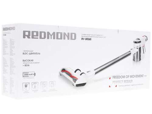 Купить Пылесос  вертикальный  Redmond RV-UR360  белый  1222535. Характеристики, отзывы и цены в Донецке