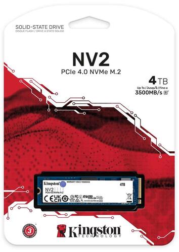 Купить 4000 ГБ M.2 NVMe накопитель Kingston NV2 [SNV2S/4000G]  5425558. Характеристики, отзывы и цены в Донецке