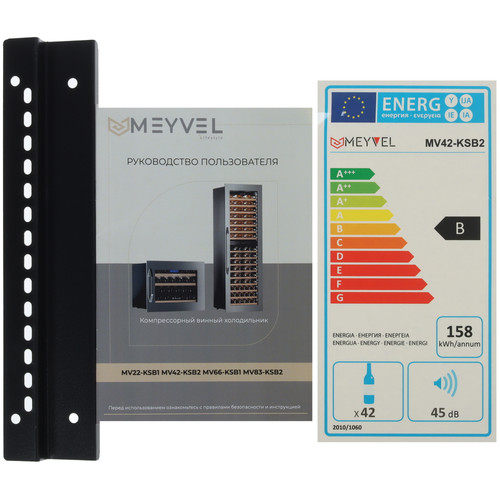 Купить Винный шкаф Meyvel MV42-KSB2 серебристый  9186683. Характеристики, отзывы и цены в Донецке
