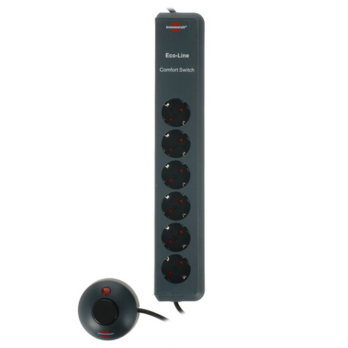 Купить Удлинитель Brennenstuhl Eco-Line Comfort Switch черный  5346685. Характеристики, отзывы и цены в Донецке
