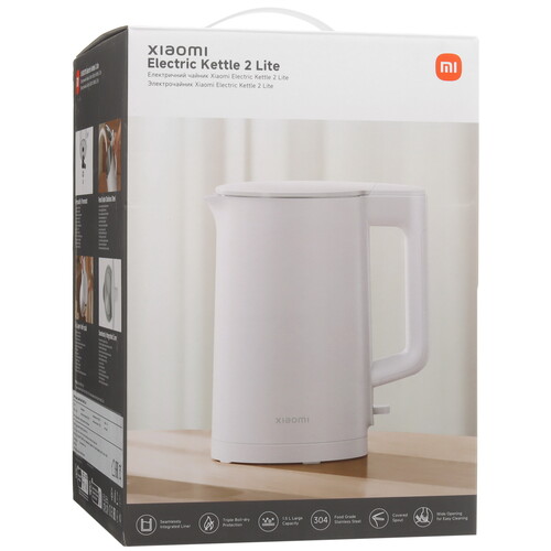 Купить Электрочайник Xiaomi Electric Kettle 2 Lite белый  5475419. Характеристики, отзывы и цены в Донецке