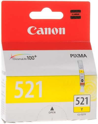 Купить Картридж Canon CLI-521Y желтый  0109673. Характеристики, отзывы и цены в Донецке