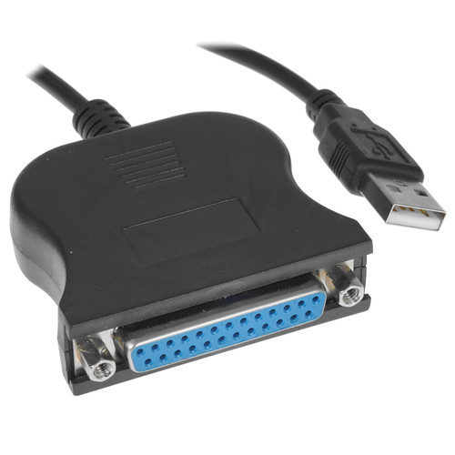 Купить Кабель DEXP LPT DB25F - USB Type-A черный  4776465. Характеристики, отзывы и цены в Донецке