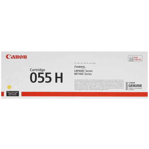 Купить Тонер-картридж лазерный Canon 055H Y желтый  5319749. Характеристики, отзывы и цены в Донецке