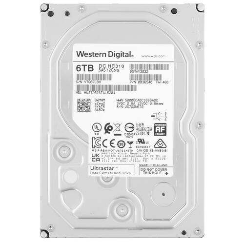 Купить LFF (3.5") Серверный HDD WD Ultrastar DC HC310 HUS726T6TAL5204  5408775. Характеристики, отзывы и цены в Донецке