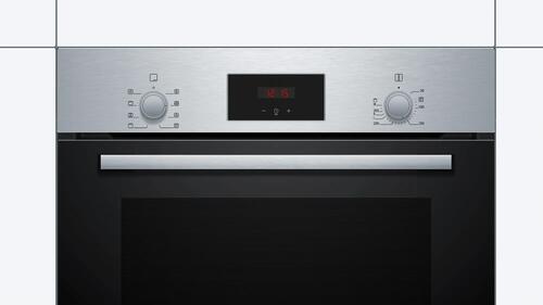 Купить Электрический духовой шкаф Bosch HBF113BR0Q серебристый  5321268. Характеристики, отзывы и цены в Донецке
