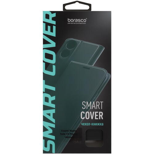 Купить Чехол-книжка  BoraSCO Smart Cover для POCO M6 Pro/ Xiaomi Redmi Note 13 Pro черный  5466248. Характеристики, отзывы и цены в Донецке