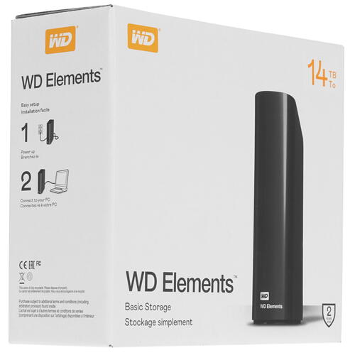 Купить 14 ТБ Внешний HDD WD Elements Desktop  5400224. Характеристики, отзывы и цены в Донецке