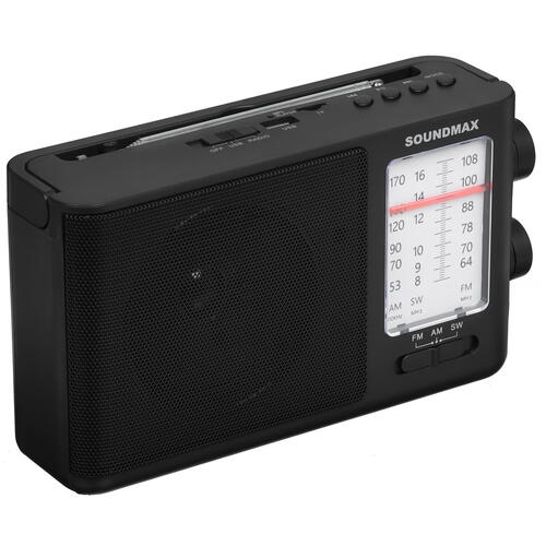 Купить Радиоприемник Soundmax SM-RD2121UB черный  9063224. Характеристики, отзывы и цены в Донецке