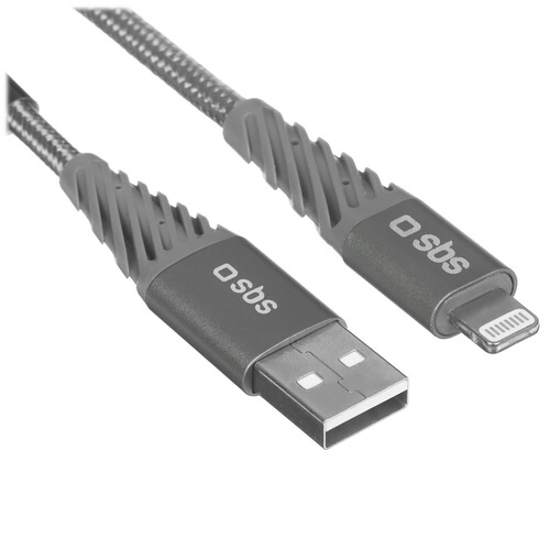Купить Кабель круглый SBS Lightning 8-pin - USB 2.0 Type-A серебристый 1.5 м  5471861. Характеристики, отзывы и цены в Донецке