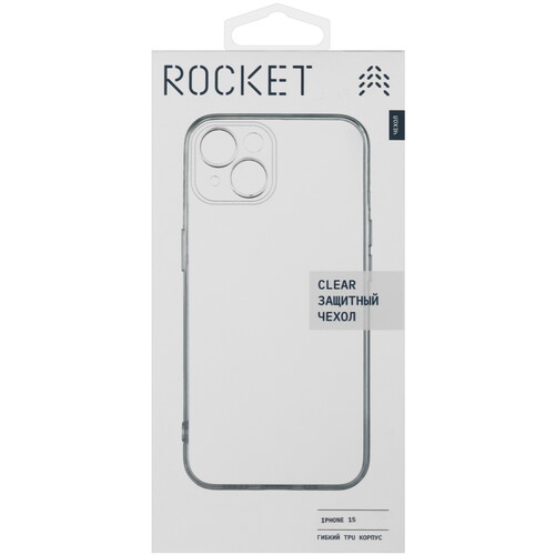 Купить Накладка  Rocket Clear для Apple iPhone 15 прозрачный  5464388. Характеристики, отзывы и цены в Донецке