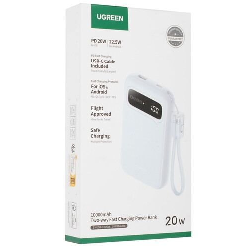 Купить Портативный аккумулятор Ugreen PB522 голубой  5494217. Характеристики, отзывы и цены в Донецке