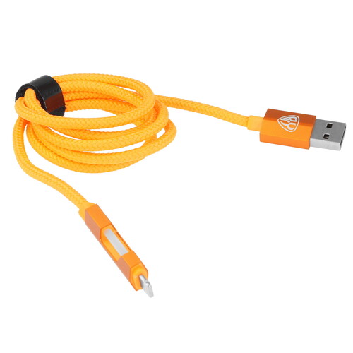 Купить Кабель круглый BY Lightning 8-pin - USB 2.0 Type-A оранжевый 1 м  5482104. Характеристики, отзывы и цены в Донецке