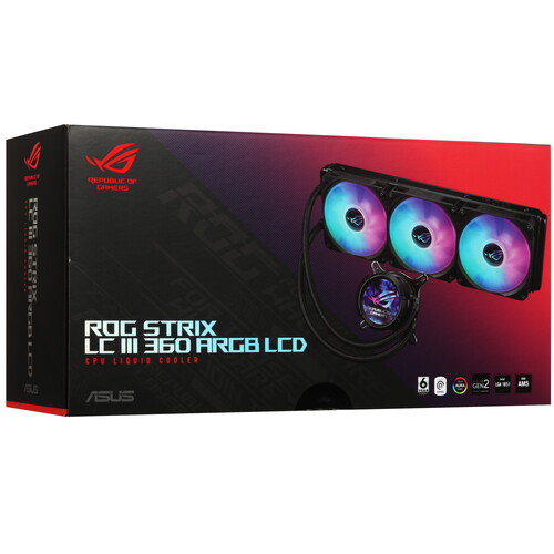 Купить Система охлаждения ASUS ROG STRIX LC III 360 ARGB LCD черная  5634052. Характеристики, отзывы и цены в Донецке
