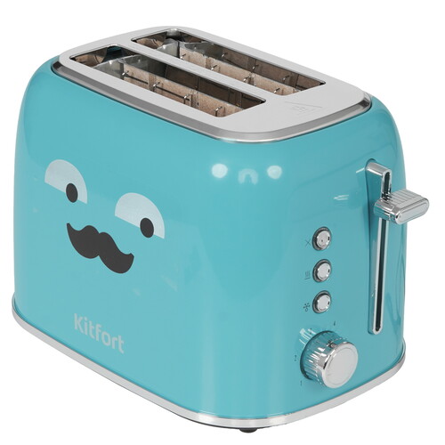 Купить Тостер Kitfort KT-6218-2 зеленый  9040851. Характеристики, отзывы и цены в Донецке