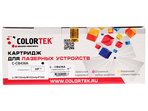 Купить Картридж лазерный Colortek CB436A черный  1076226. Характеристики, отзывы и цены в Донецке