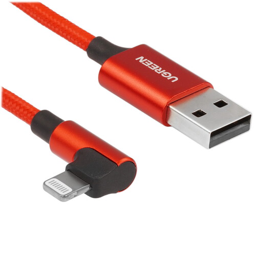 Купить Кабель круглый Ugreen Lightning 8-pin MFI - USB 2.0 Type-A красный 1 м  5478790. Характеристики, отзывы и цены в Донецке