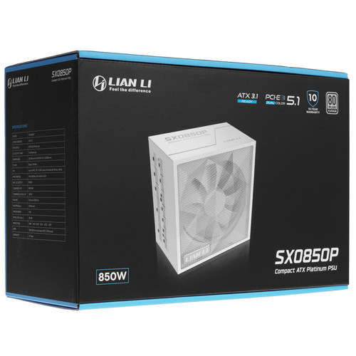 Купить Блок питания LIAN LI SX 850P [G9P.SX0850P.W000.RU] белый  5640715. Характеристики, отзывы и цены в Донецке