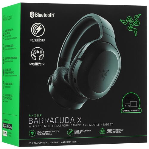 Купить Беспроводные/проводные наушники Razer Barracuda X (2022) черный 2022  5093637. Характеристики, отзывы и цены в Донецке