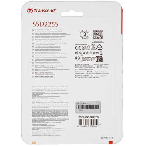 Купить 500 ГБ 2.5" SATA накопитель Transcend SSD225S [TS500GSSD225S]  9926544. Характеристики, отзывы и цены в Донецке